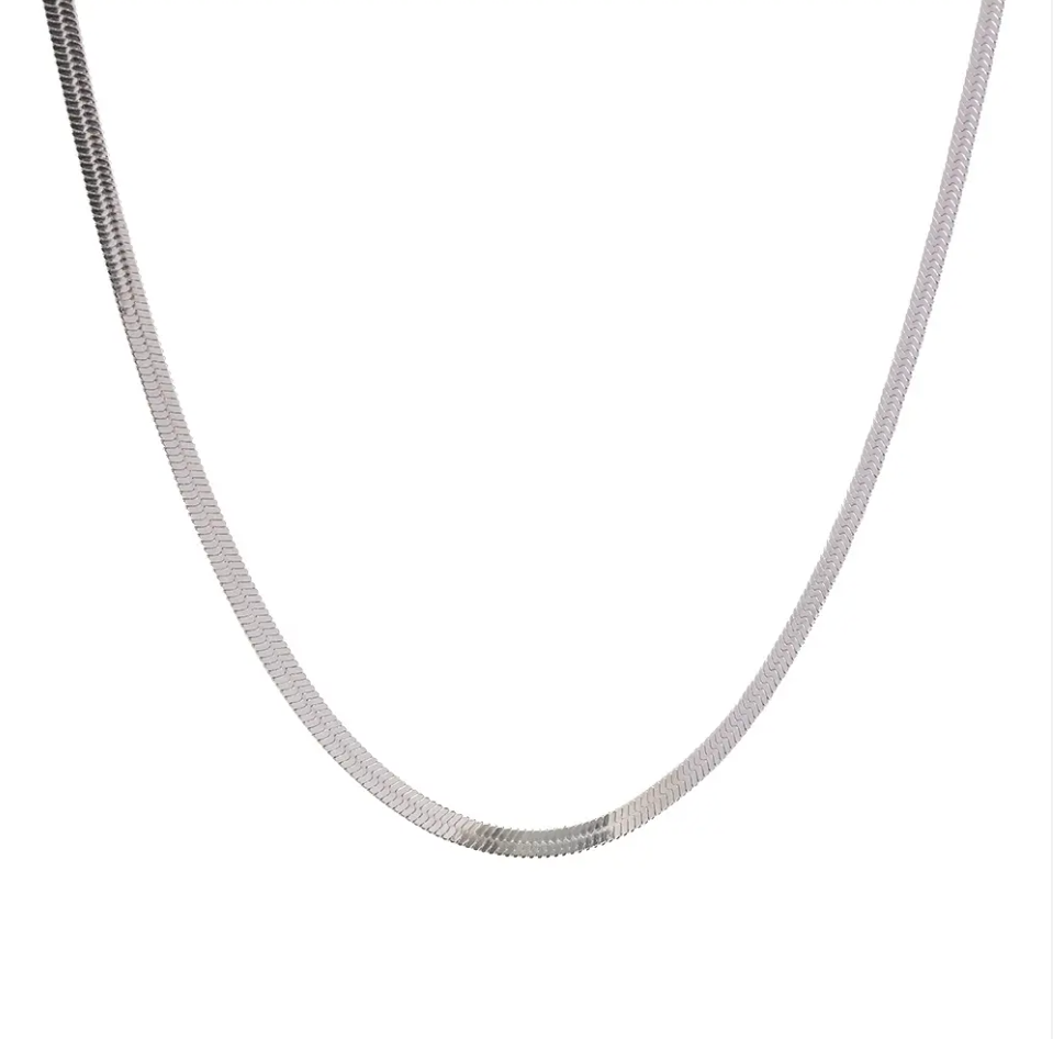 Silver Snake Necklace